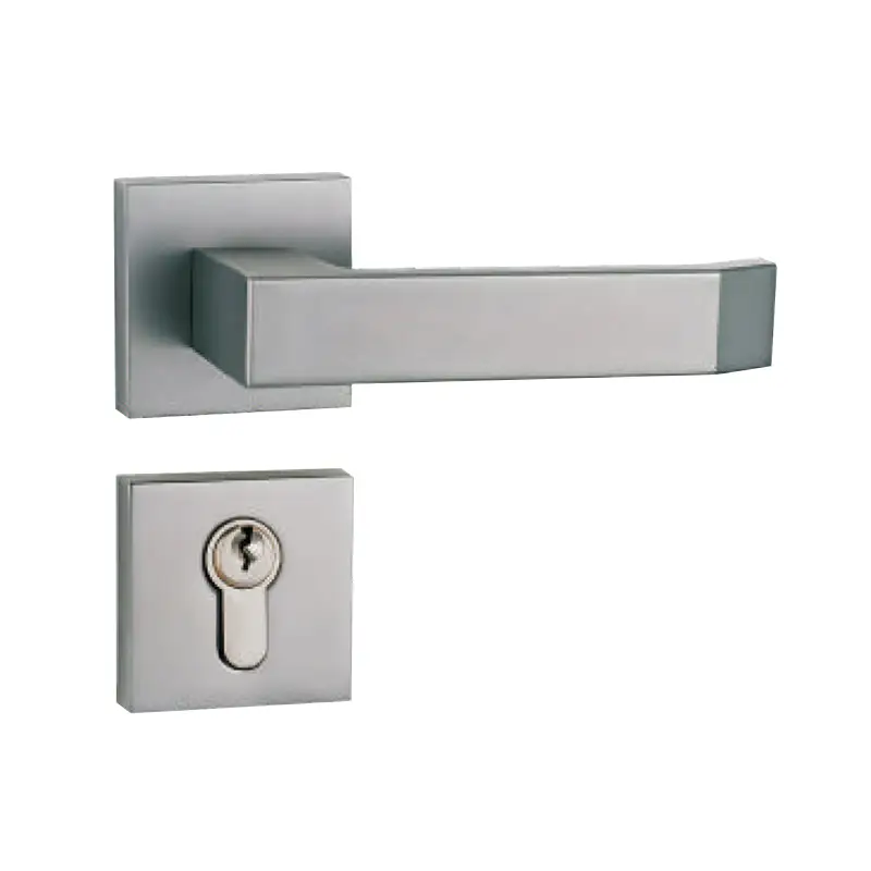 Modern Square Lever Handle Door Lock 1