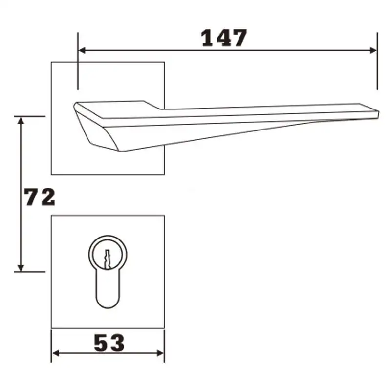 FUYU lock deadbolt lock security in china for wooden door 4