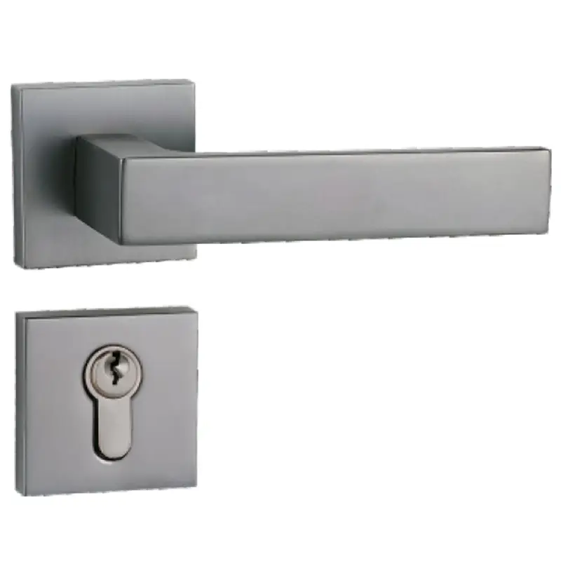 Modern Style Square Shape Handle Lever Door Lock 1