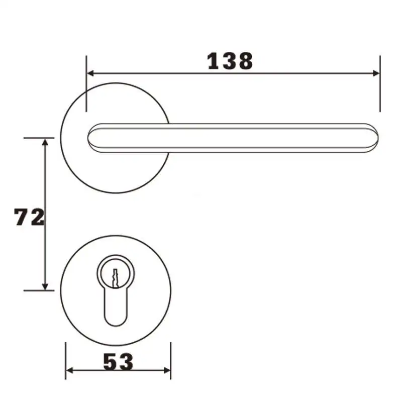 FUYU lock china front door security lock supply for mall 4