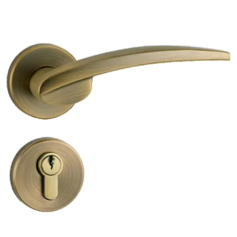 Traditional Style Room Door Lever Handle Lock 1