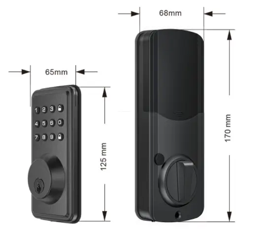 FUYU lock security fingerprint lock suppliers for door 2