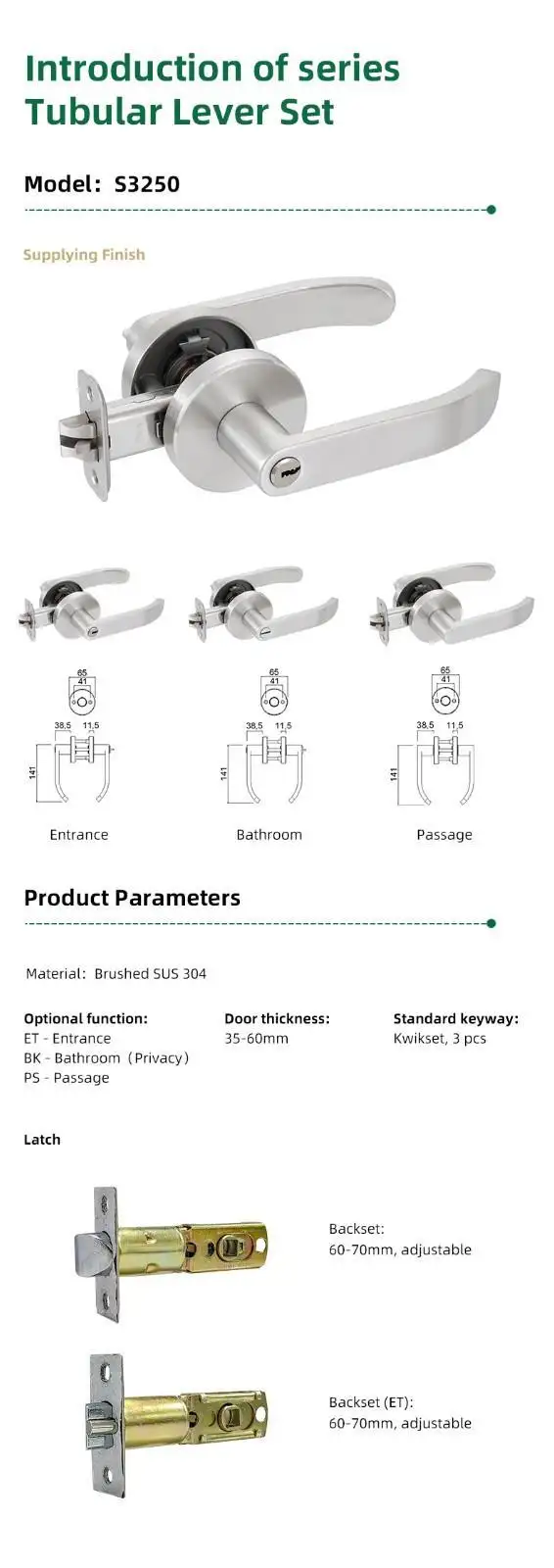 FUYU lock custom weiser entry door lock for business for shop 2