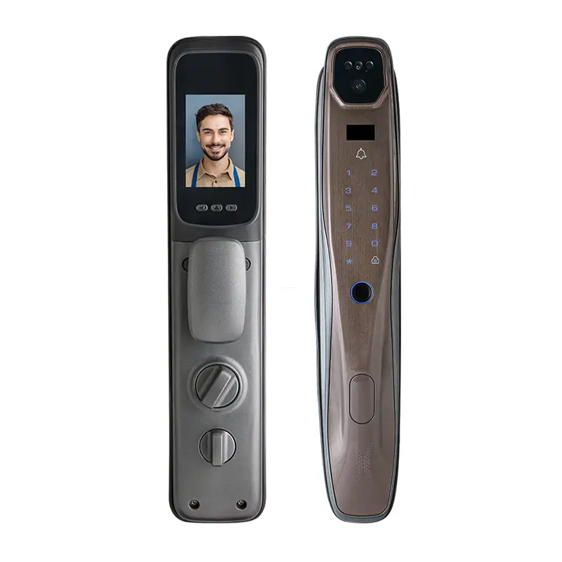 FUYU  3D Smart Face Recognition Door Lock Fingerprint Password USmart Go Digital Keyless Entry Door Lock 1