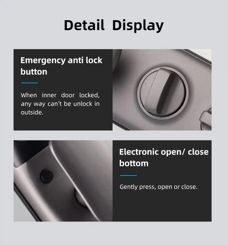 FUYU lock multi lock deadbolt for business for wooden door 7