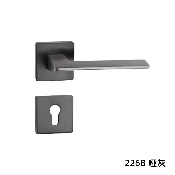 Simple Design Zinc Alloy Door Handle For Main Door Front Door Handle Lock 1