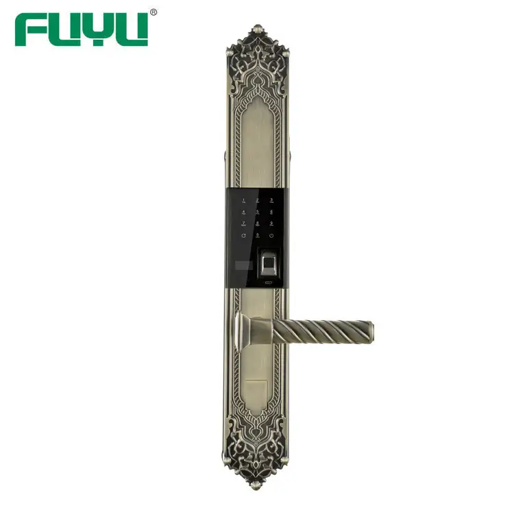 Modern fingerprint door lock with tuya smart APP 1