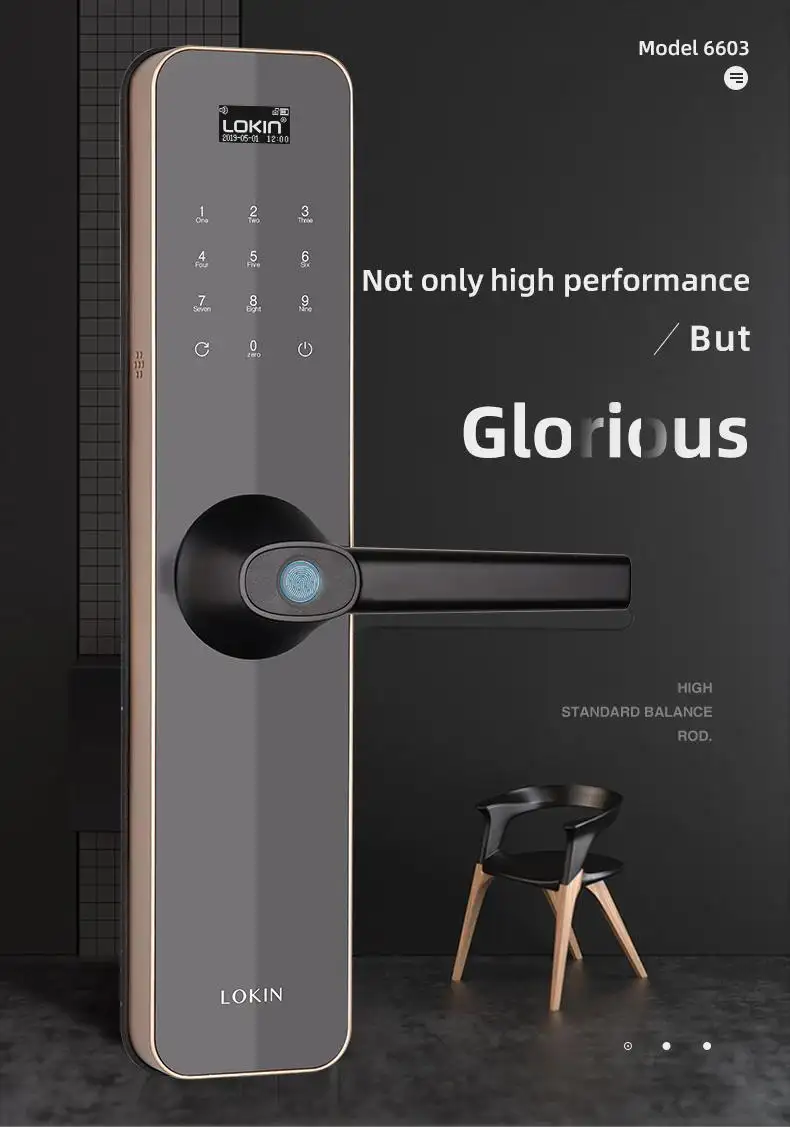 FUYU keypad door lock for apartment in china for entry door 2