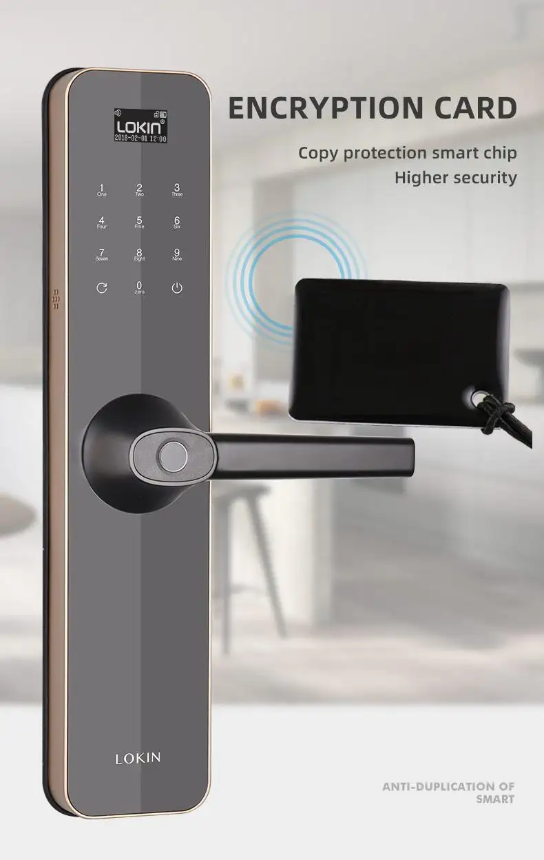 FUYU keypad door lock for apartment in china for entry door 9