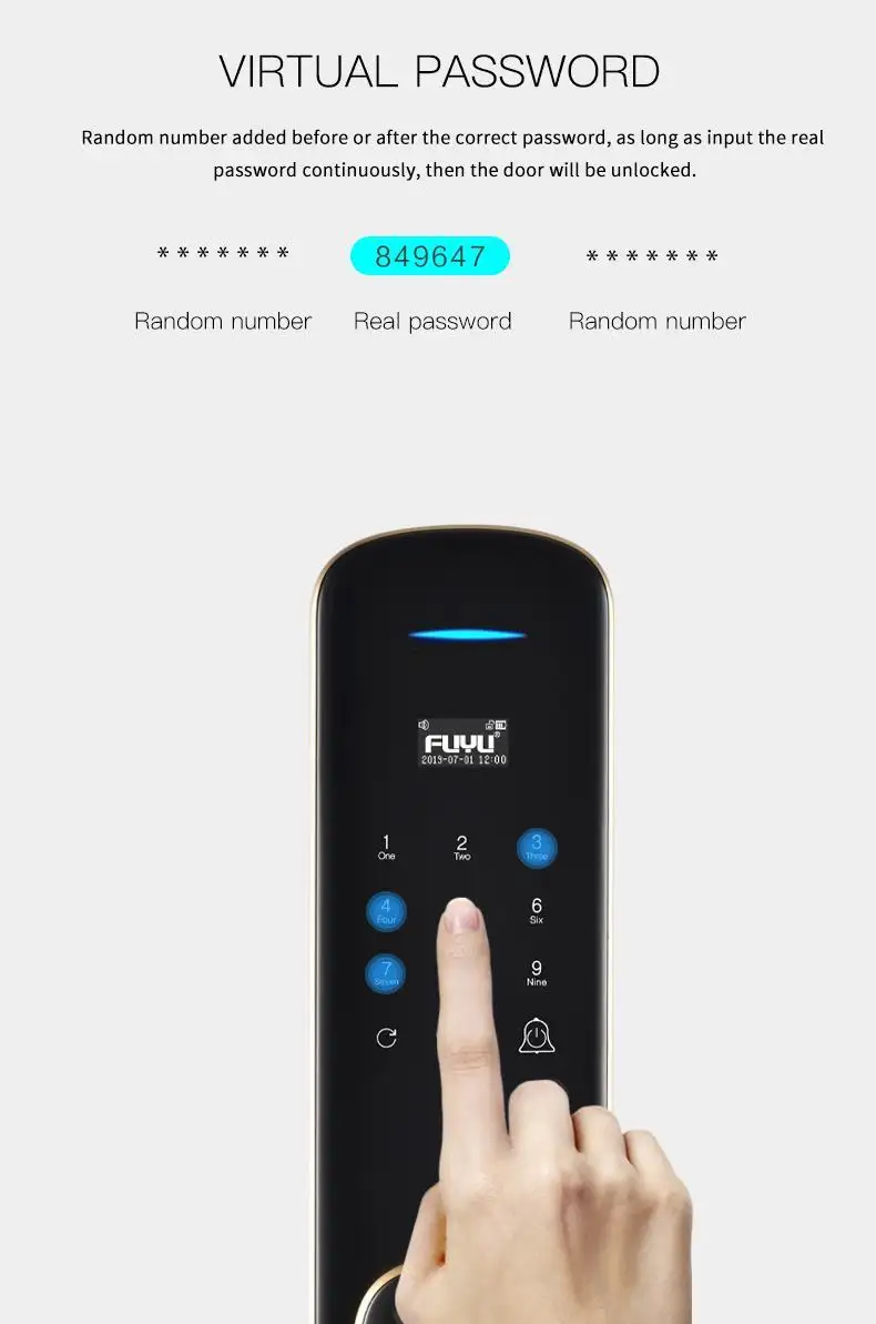 FUYU custom biometric fingerprint door lock on sale for residential 8