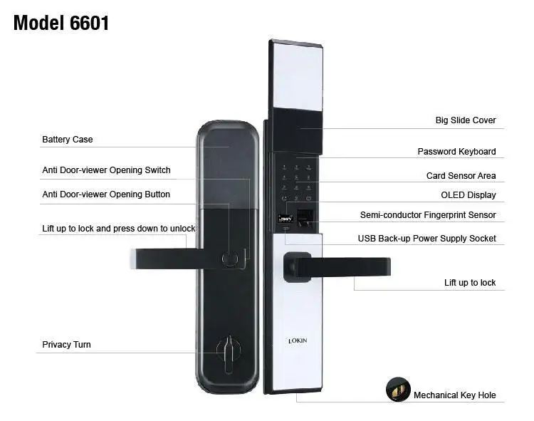 high security smart entry door locks for gate 2