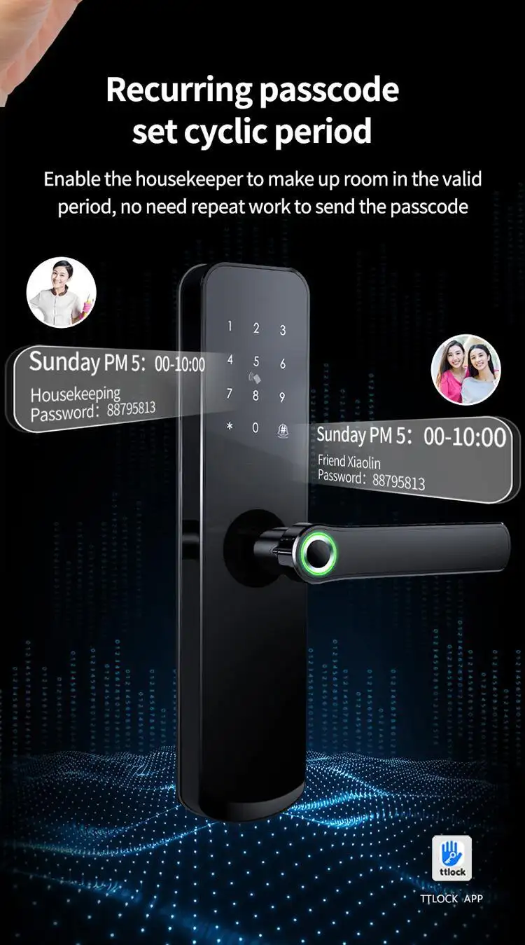 wholesale hotel smart lock on sale for entry door 8