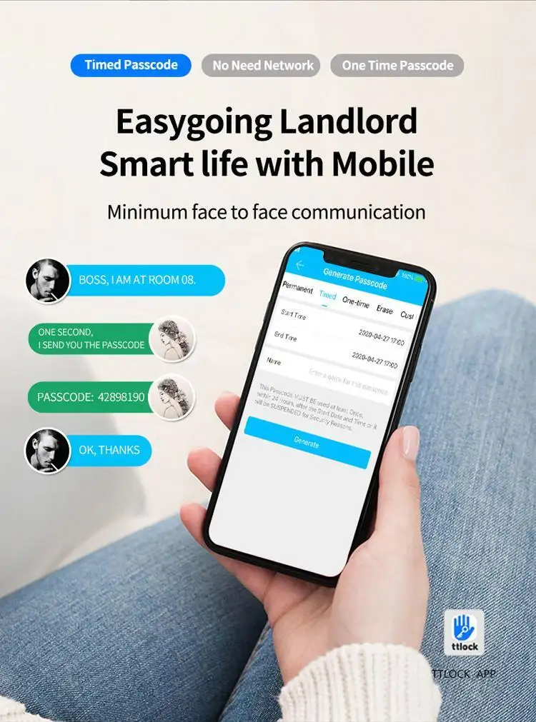 wholesale hotel smart lock on sale for entry door 5