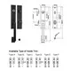 FUYU double bathroom door handle with lock doors shop 3
