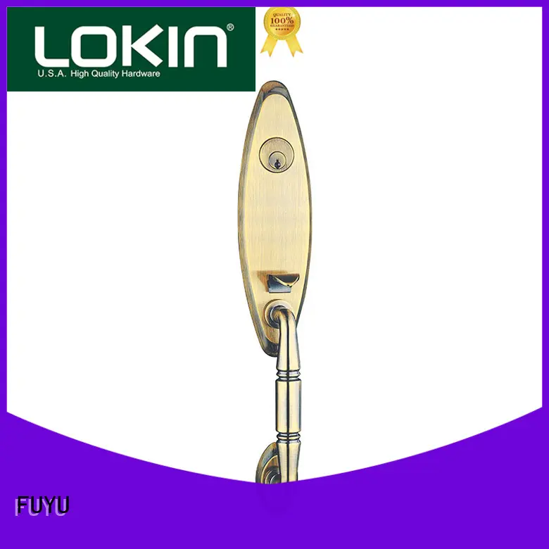 FUYU Brand locks style easy black zinc alloy door lock 1