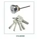 FUYU brass door lock easy for mall 3