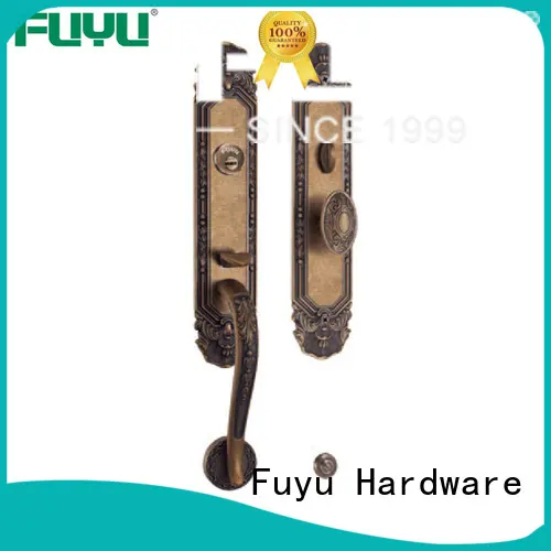 FUYU high security brass door locks and handles easy for mall 1