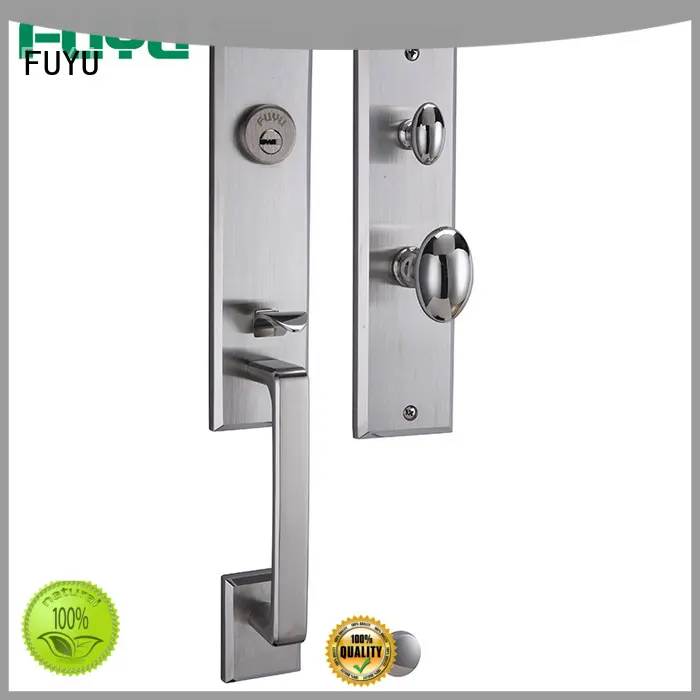 handle stainless steel mortice lock with international standard for mall FUYU 1