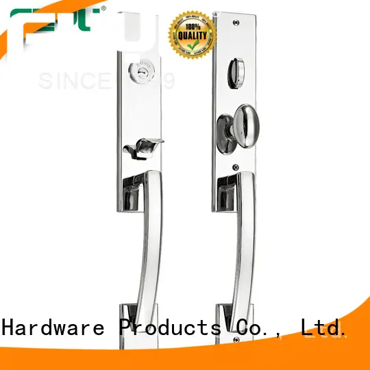 FUYU stronge stainless steel sliding door lock stainless for shop 1