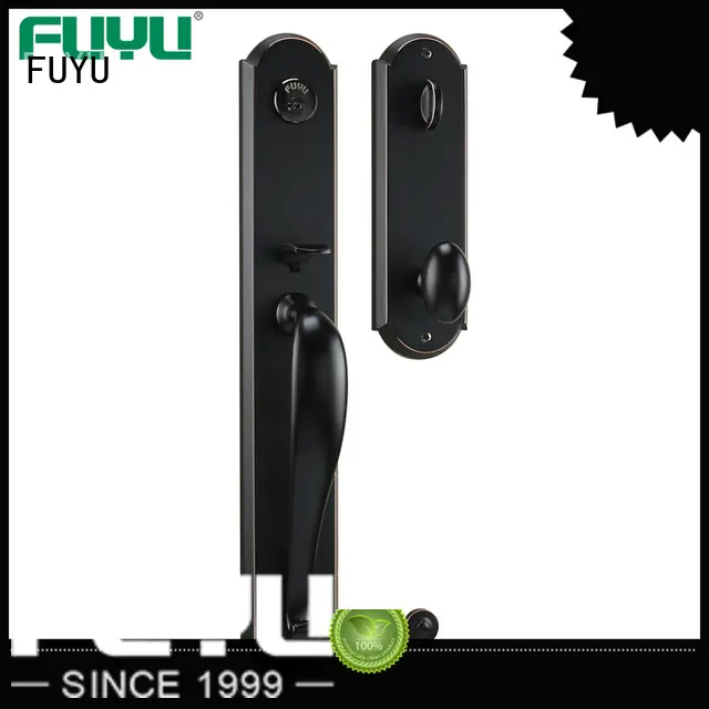 top zinc alloy door lock for metal door with latch for mall FUYU 1