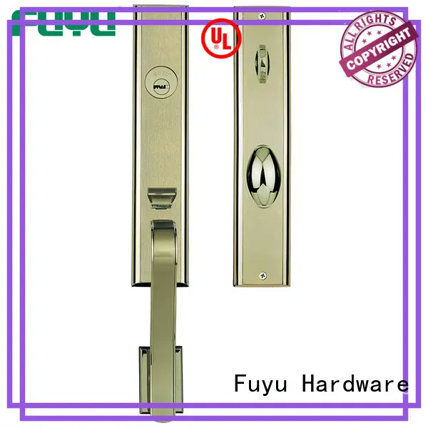 install zinc alloy villa door lock black for mall FUYU 1