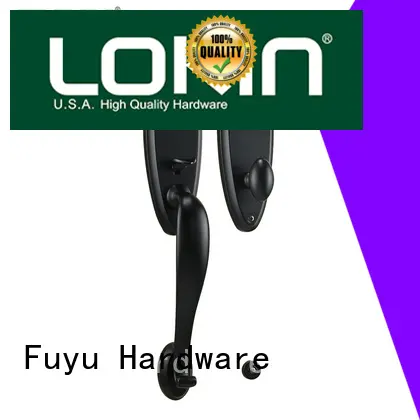 branded bathroom door handle with lock solid for mall FUYU 1