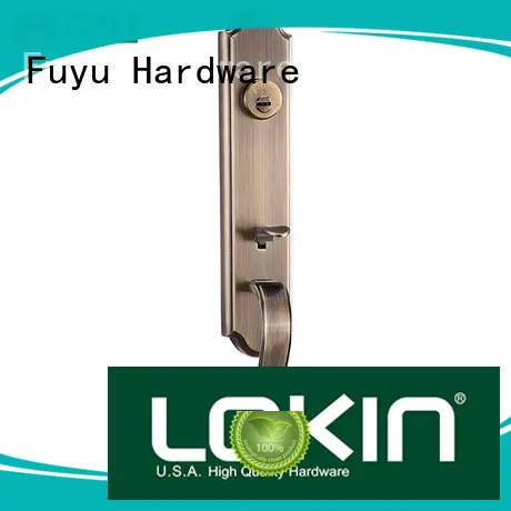 sale zinc alloy mortise handle door lock with latch for shop FUYU 1