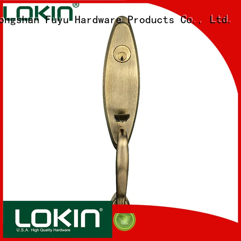 exterior zinc alloy grip handle door lock selling for indoor FUYU 1