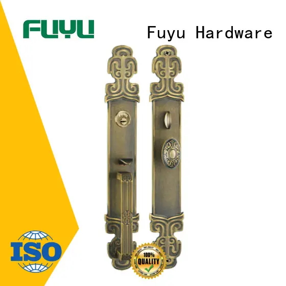 brass door lock gold for shop FUYU 1