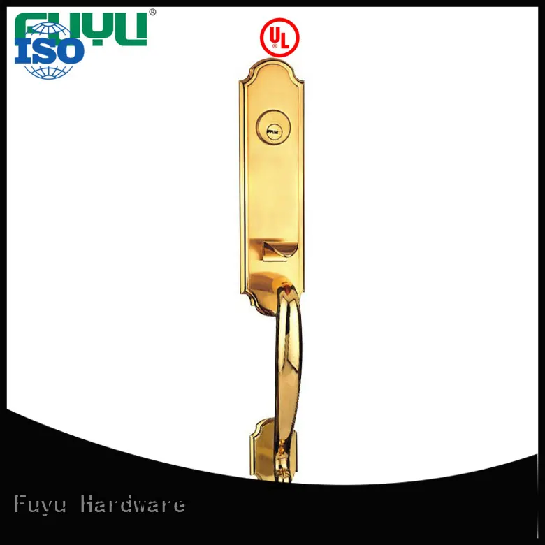 Luxury Entrance Front Door Grip Handle Set Lock For Wood doors 1