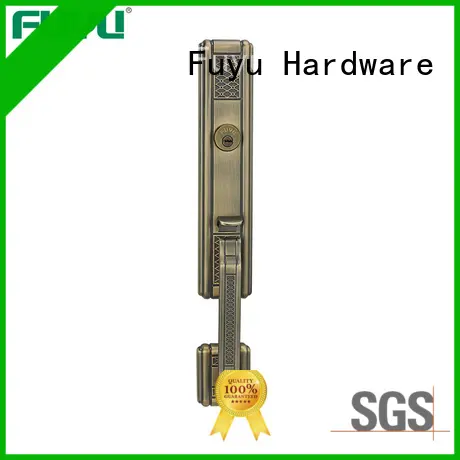 Zinc Long Plate External Wood Iron Gate Lock Mortise Entry Set With American Profile Cylinder 1