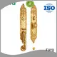 Gold finish brass handle entrance door lock for residential house 1
