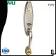 Luxury design heavy duty zinc alloy black grip handle gate door lock for two open door 1