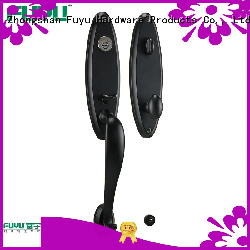 Decorative mechanical zinc alloy door handle lock 1