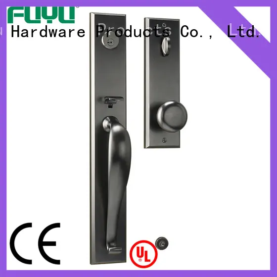 Zinc alloy big handle long plate beautiful design entrance door locks 1
