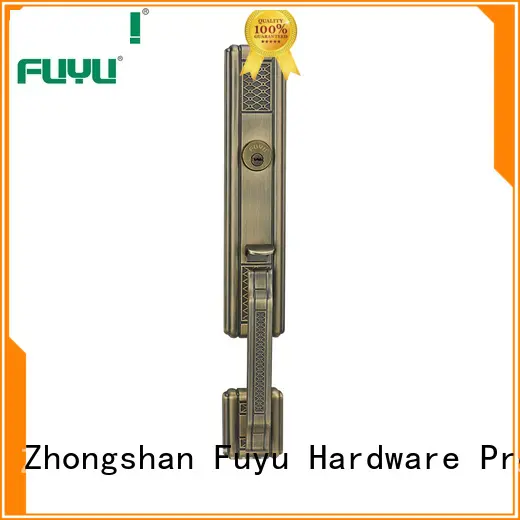zinc alloy mortise handle door lock wood for shop FUYU 1