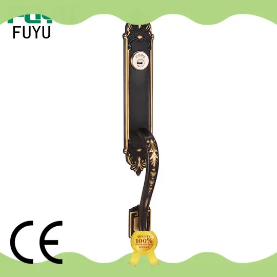 FUYU durable brass front door locks with latch for mall 1