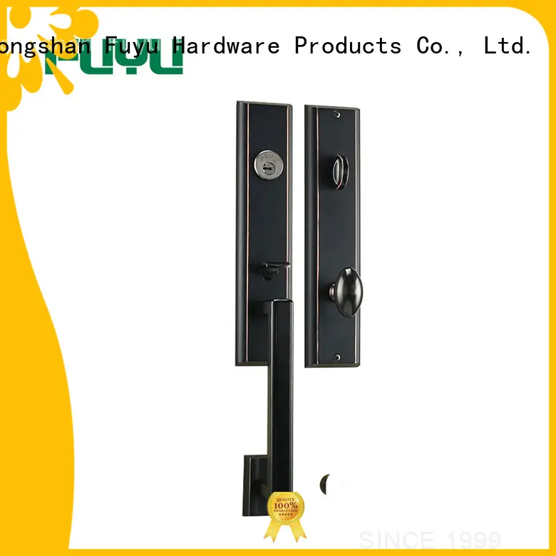 quality zinc alloy grip handle door lock on sale for mall FUYU 1