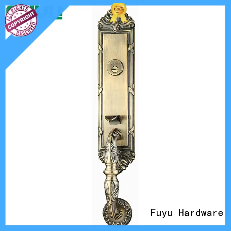 FUYU zinc door lock with latch for entry door 1