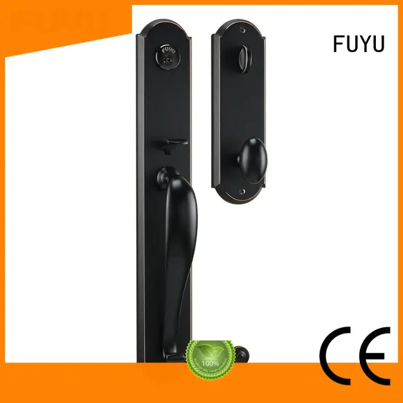 FUYU zinc tubular knob lock zinc for shop 1