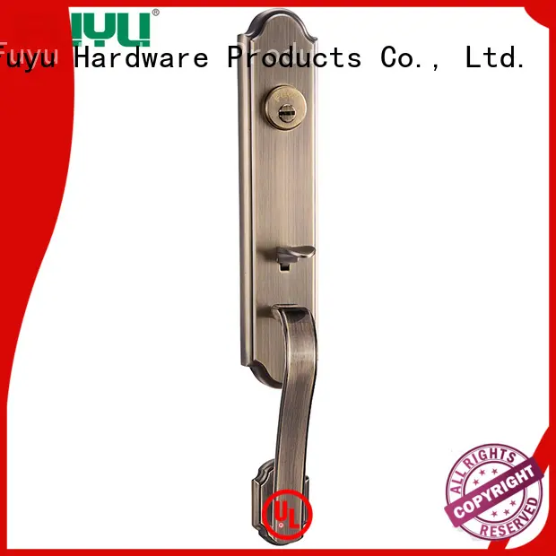 FUYU brass tubular cylinder lock with latch for residential 1