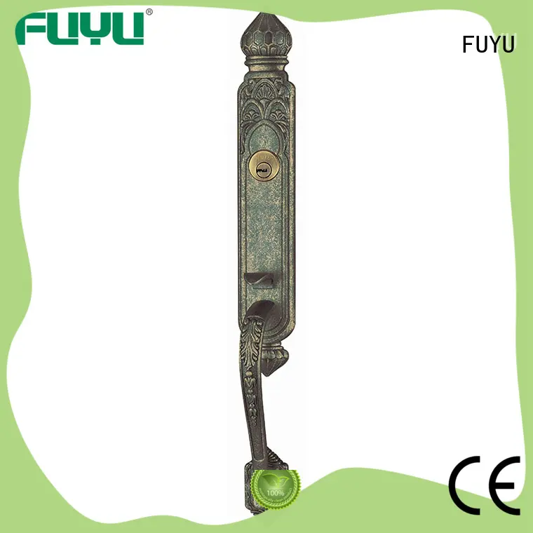 FUYU durable zinc alloy door lock for wood door with latch for mall 1