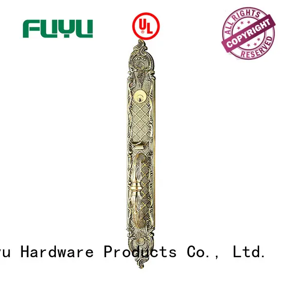 FUYU quality zinc alloy handle door lock on sale for mall 1