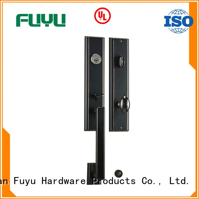 FUYU high security zinc alloy door lock for timber door with latch for mall 1