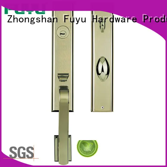 FUYU exterior zinc alloy door lock for timber door with latch for shop 1