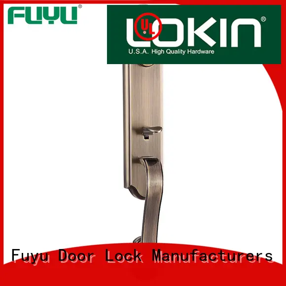 FUYU quality zinc alloy door lock for timber door with latch for shop 1