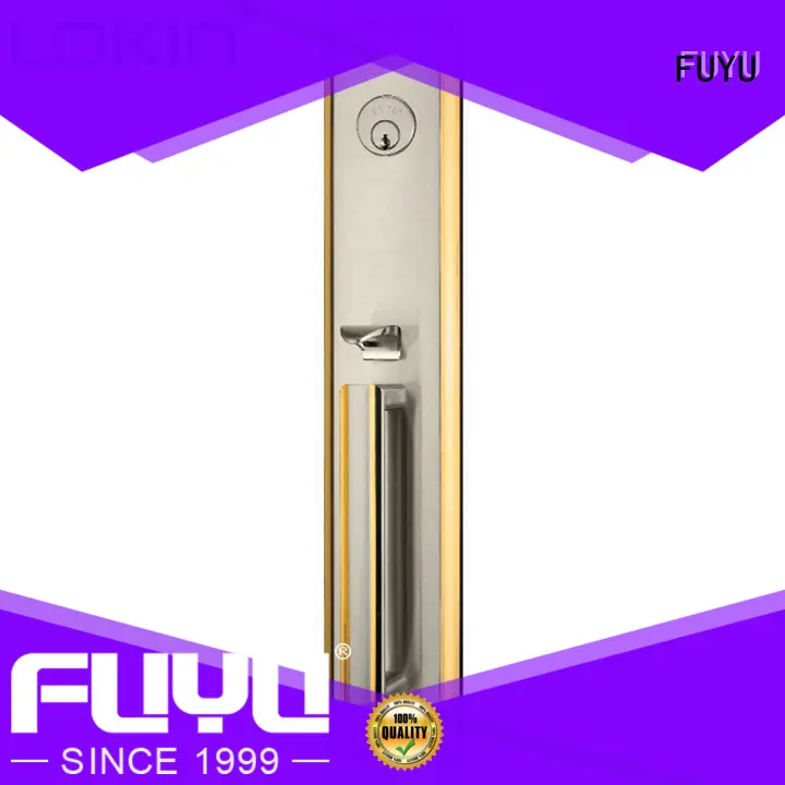 FUYU cylinder door handle lock with latch for indoor 1