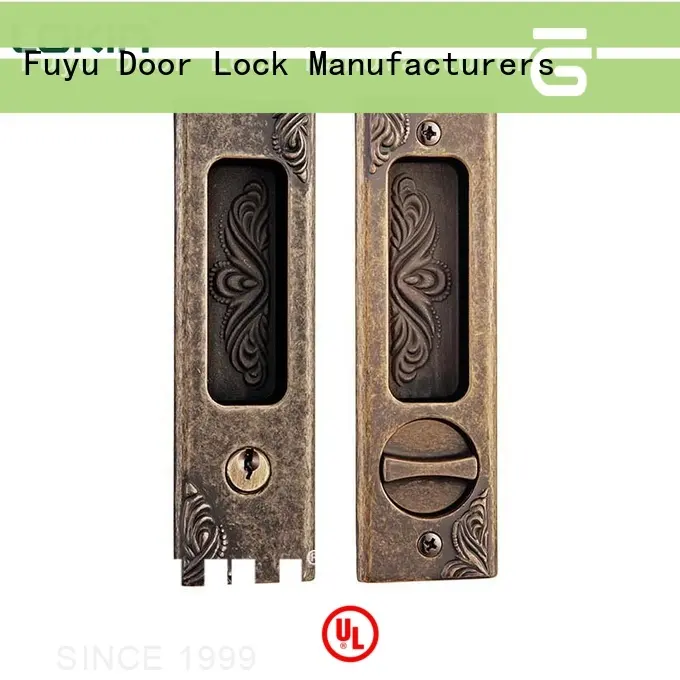 FUYU alloy zinc alloy door lock for timber door with latch for mall 1