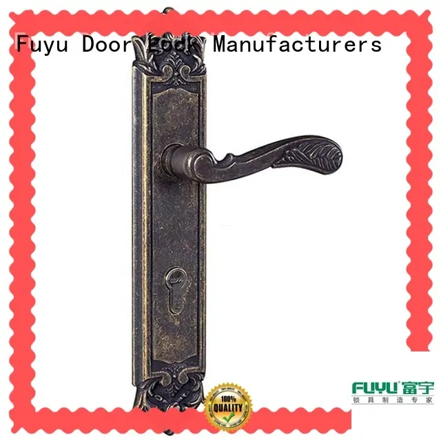 FUYU durable zinc alloy mortise door lock with latch for mall 1