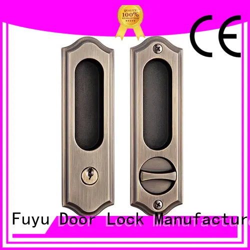 FUYU install zinc alloy door lock for timber door on sale for shop 1